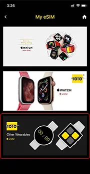 Select “Other Wearables eSIM”